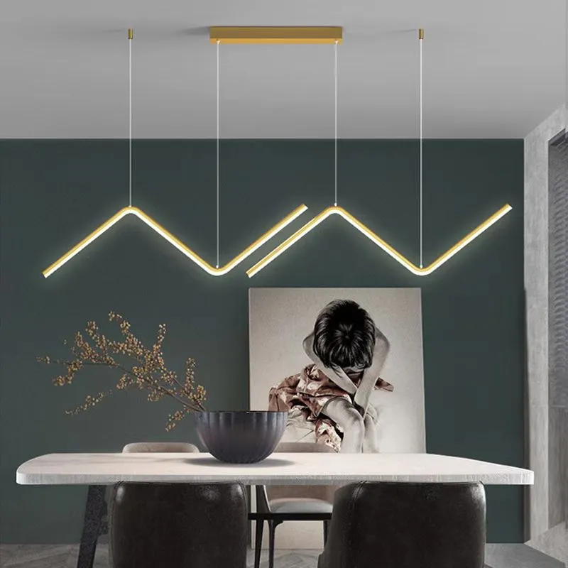 Suspension luminaire minimaliste or ~ WAGUS