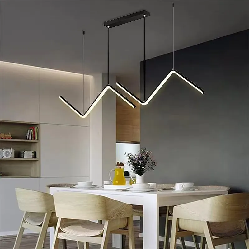 Suspension luminaire minimaliste noire ~ WAGUS