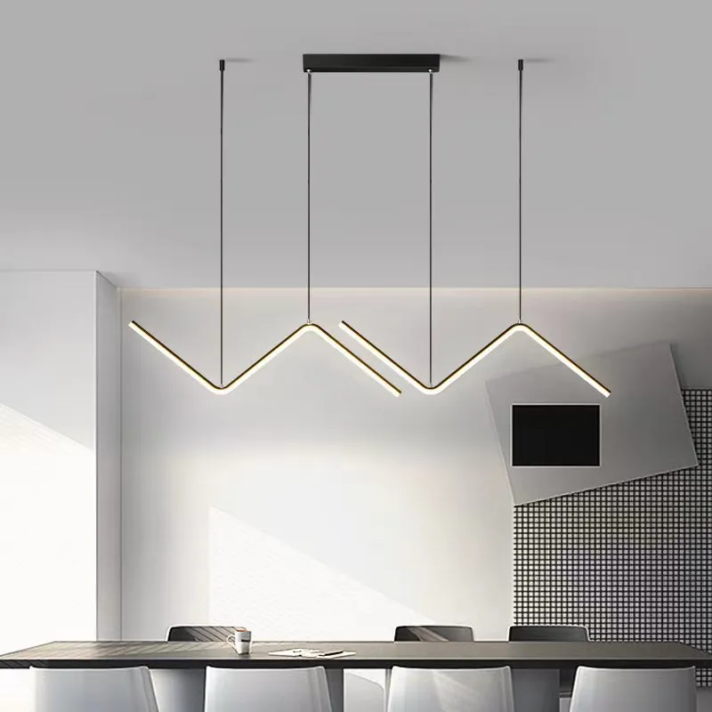 Suspension luminaire minimaliste noire ~ WAGUS