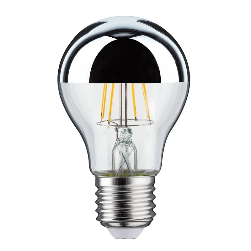 E27 3 x 6,5W LED Leuchtmittel Kopfspiegel Silber 2700K
