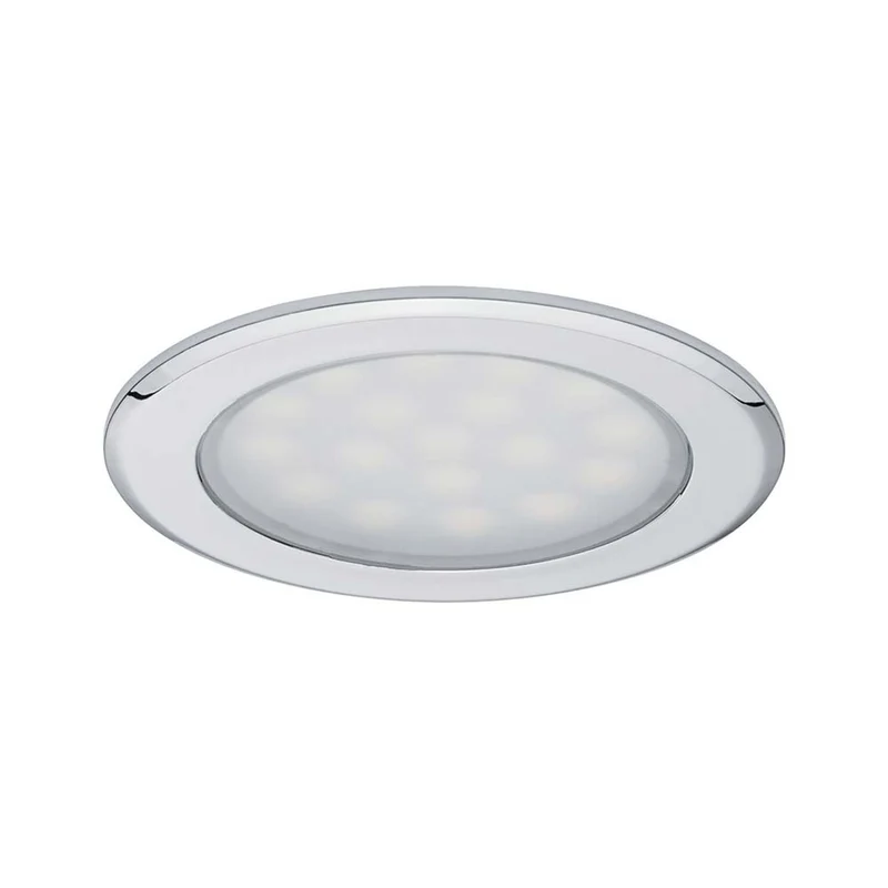 Möbel EBL Set rund LED 2x2,5W 6VA 12V 3000K Chrom Alu