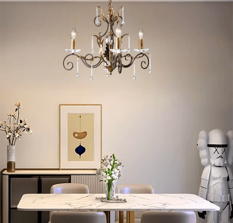 Lustre bronze décoratif d’entree