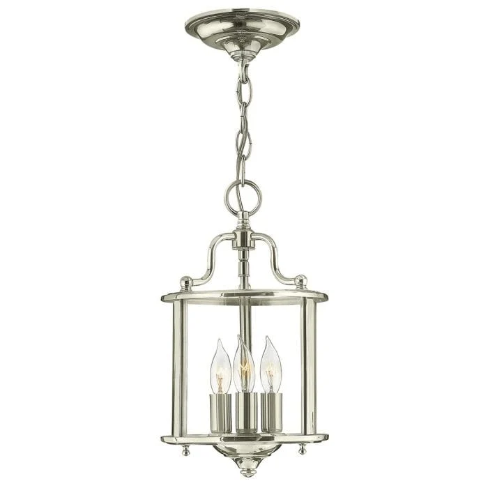 Petite lampe de couloir argente
