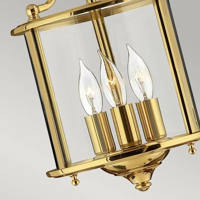 Petite lampe de couloir dore
