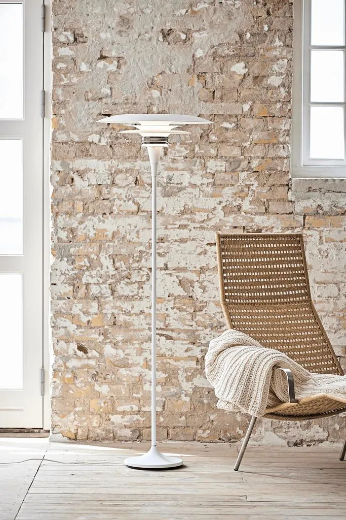DIABLO - GULVLAMPE Ø50 - MAT HVID