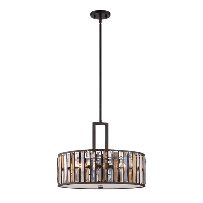 Lustre rond noir or Séjour et Salon