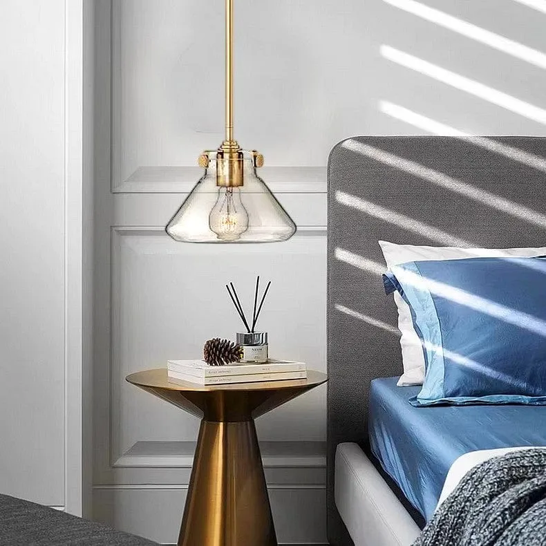 Luminaire suspension verre Chambre