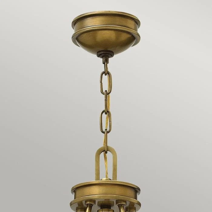 Lustre chandelier dore Couloir Salon