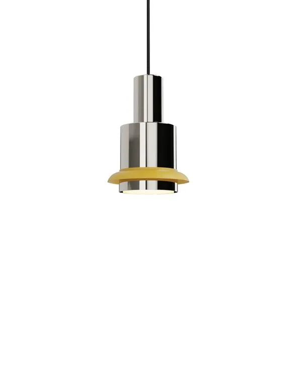 Chaumont P 150 NK-YEL Ø15×H22 Pendel Nikkel/Gul | DCWéditions
