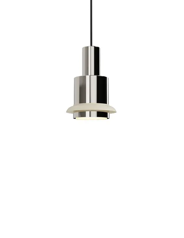 DCWeditions Chaumont Ø15 × H22 Pendel - Nickel/White