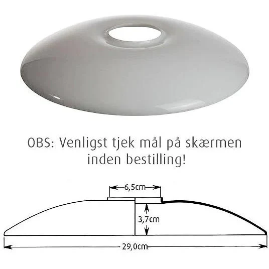 Lampeskærmsæt PH 3/2 komplet Opal - Louis Poulsen