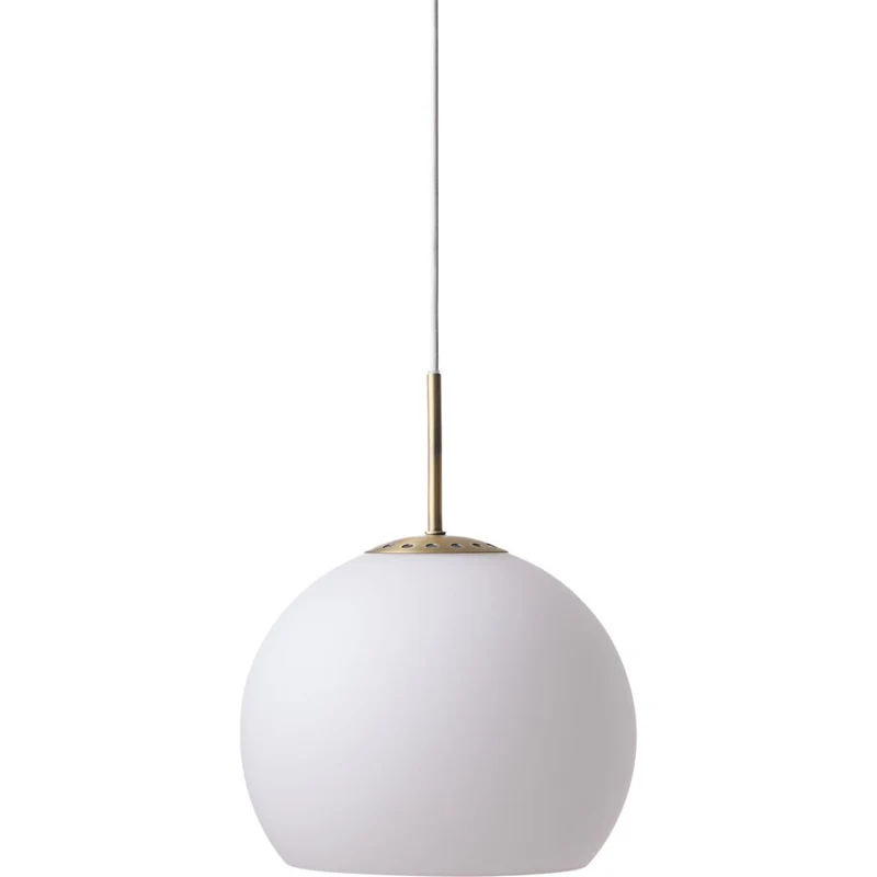 Frandsen Ball Glas Ø25 - Opal Hvid pendel