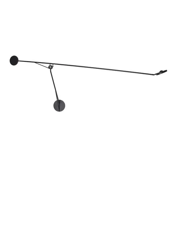 DCW Éditions Aaro Wall Lamp LED L 155 cm - Sort