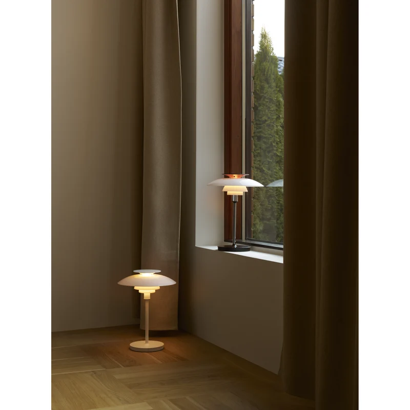PH80 - PORTABLE LAMPE - OPALHVID/HØJGLANS FORKROMET