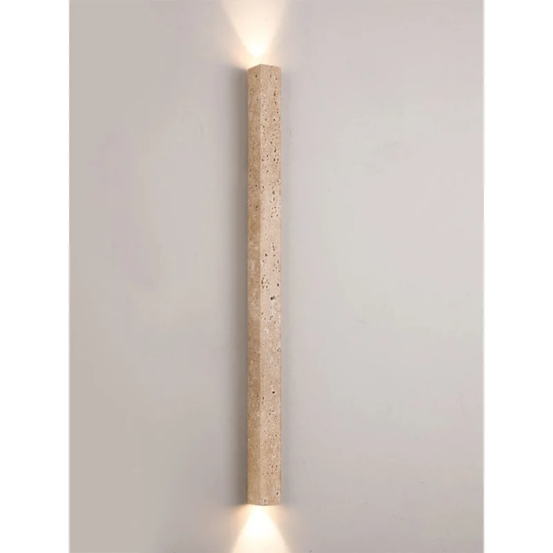 Luminaire Mural Long Travertin Pierre