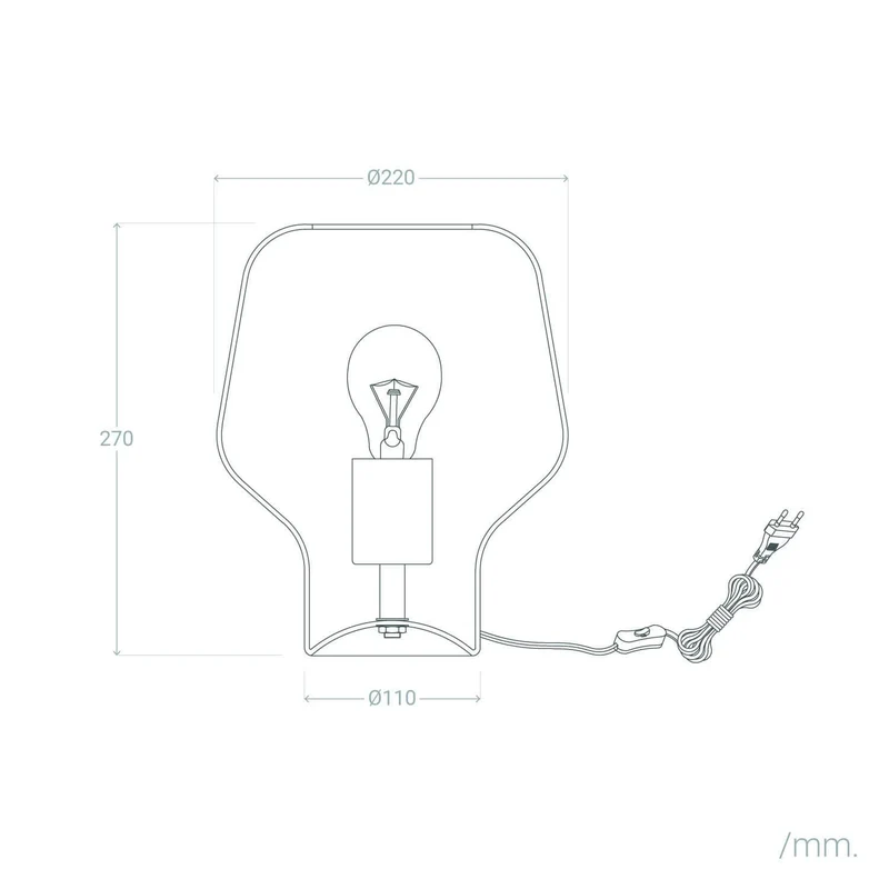 Lampe De Table Decorative LED Spirale