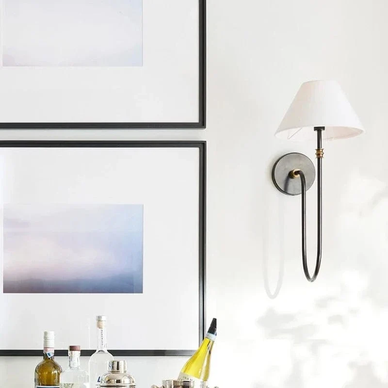 Lustre Cuisine Noir Abat Jour Blanc