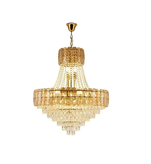 Grand Lustre Dore pour Salon