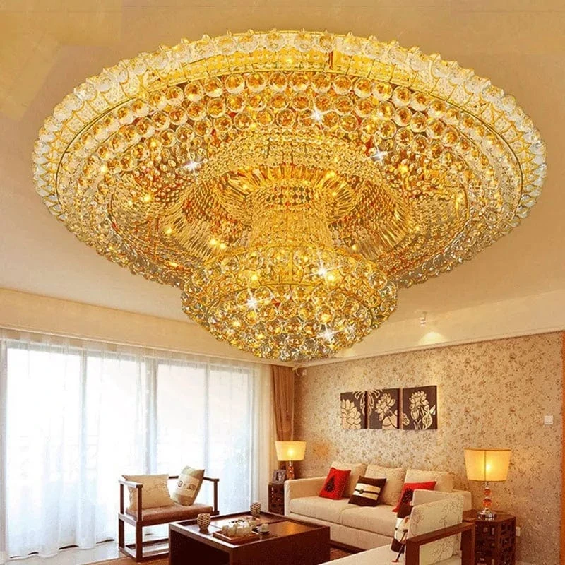 Plafonnier Luxe XXL Cristaux
