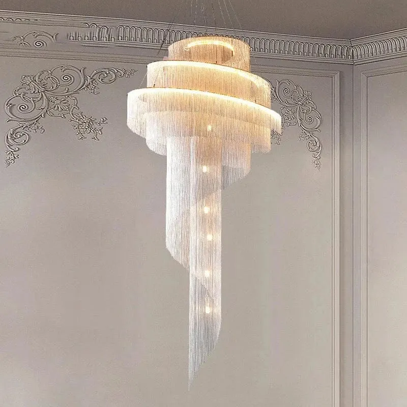 Lustre Long pour Haut Plafond