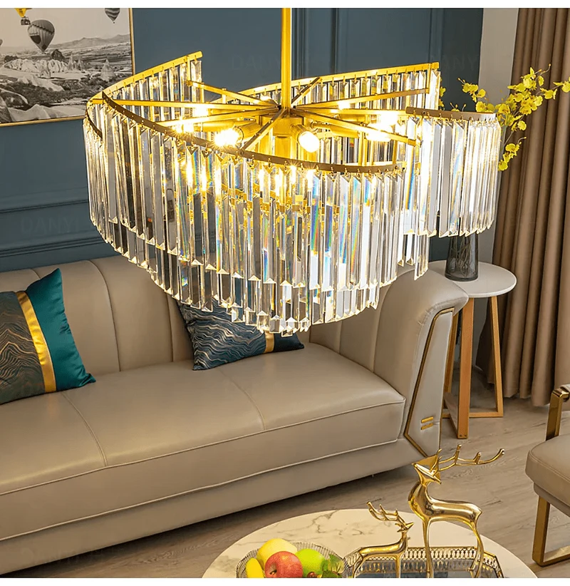 Grand Lustre en Cristal 120cm