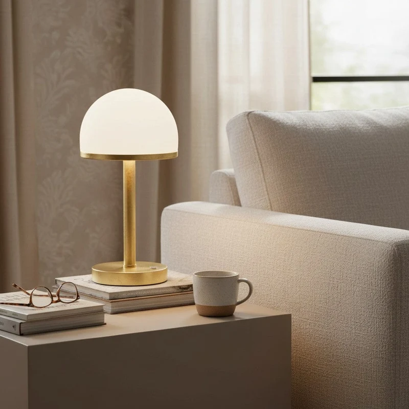 Lampe Champignon Laiton