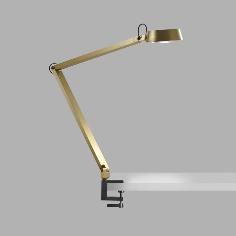 Dark T2 Bordlampe m/ klemme Messing - Light-Point
