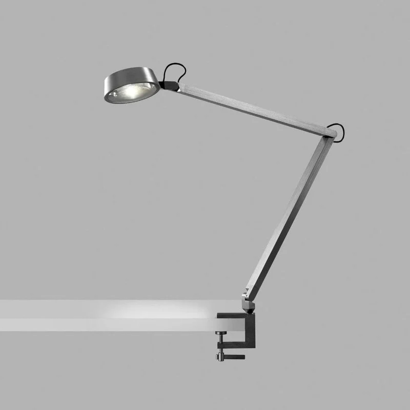 Dark T2 Bordlampe m/ klemme Titanium - Light-Point