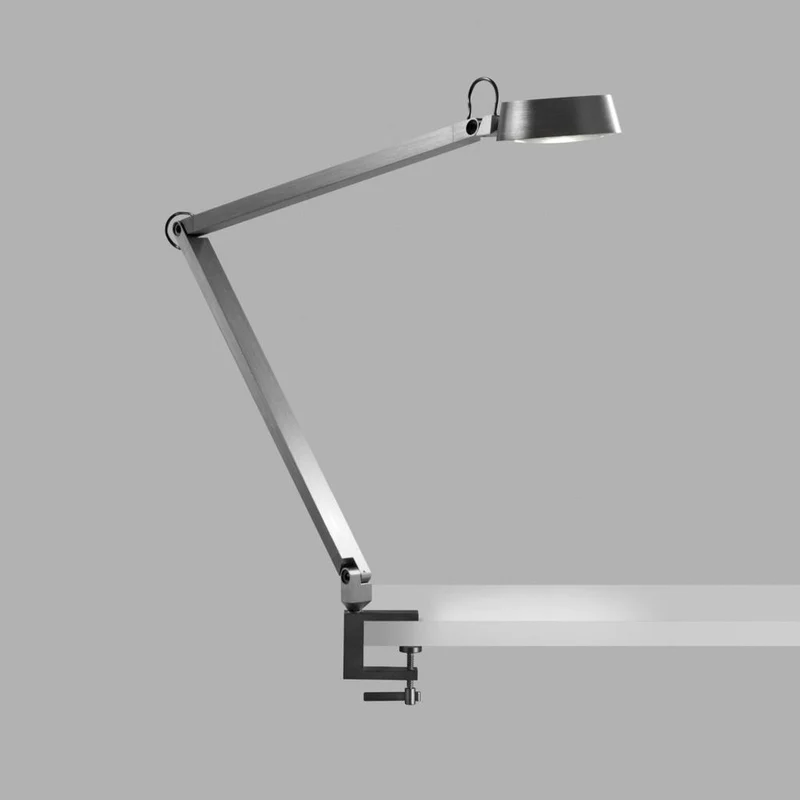 Dark T2 Bordlampe m/ klemme Titanium - Light-Point