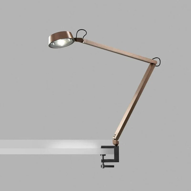 Dark T2 Bordlampe m/ klemme Rose Gold - Light-Point