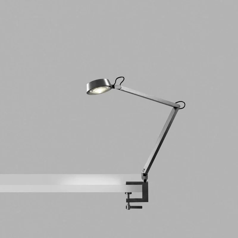 Dark T1 Bordlampe m/ klemme Titanium - Light-Point