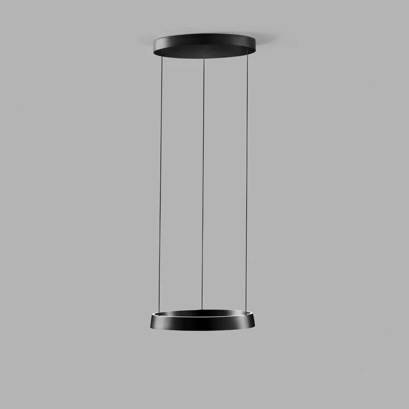 Edge Round Ø500 Pendel Carbon Sort - LIGHT-POINT