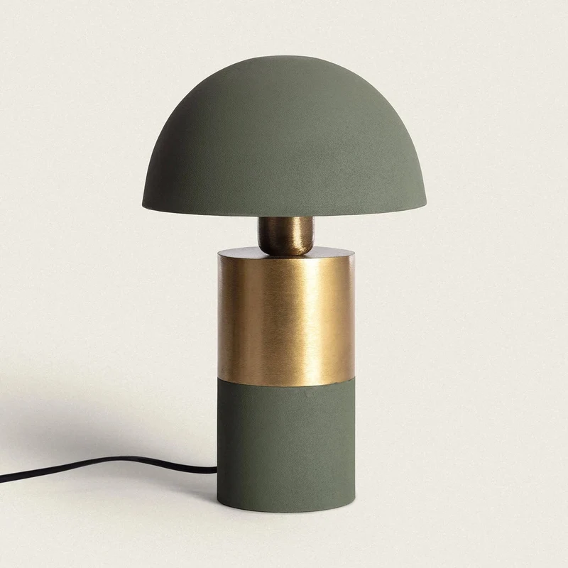 Lampe Champignon Vert Kaki