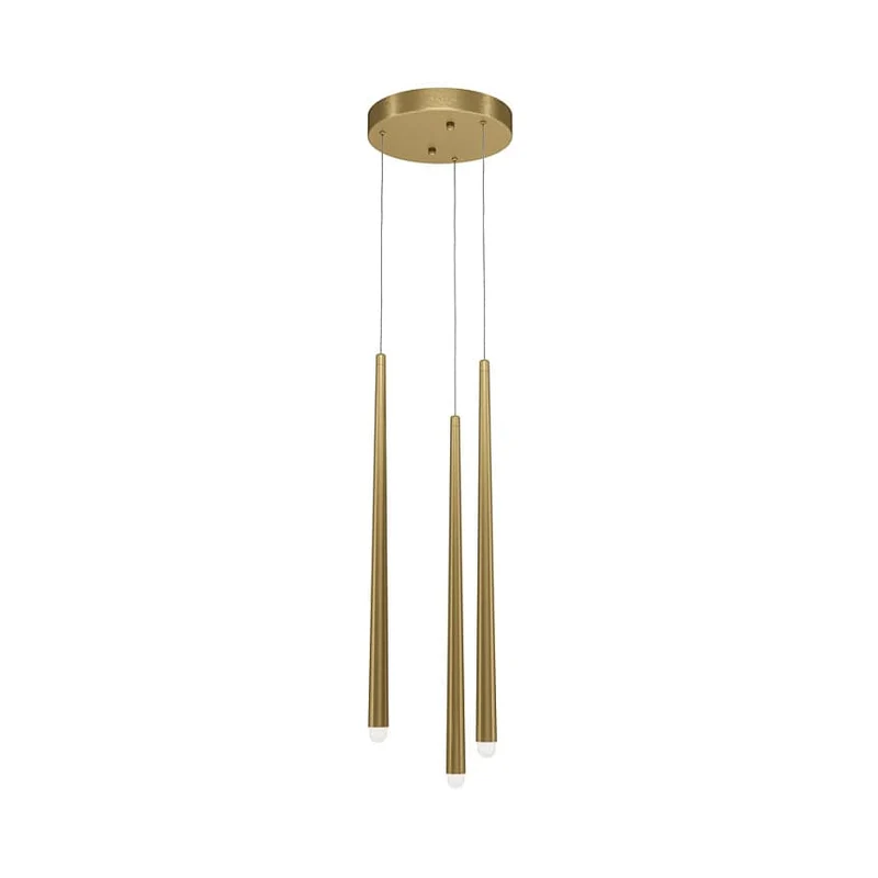 Lampe LED goutte dore