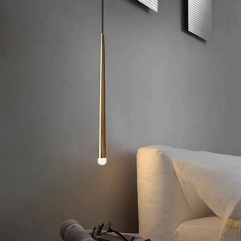 Lampe LED goutte dore