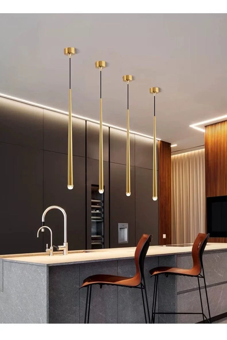 Lampe LED goutte dore