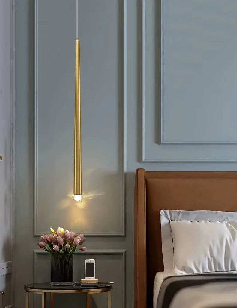 Lampe LED goutte dore
