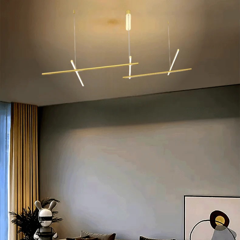 Plafonnier LED Alu Dore Salon