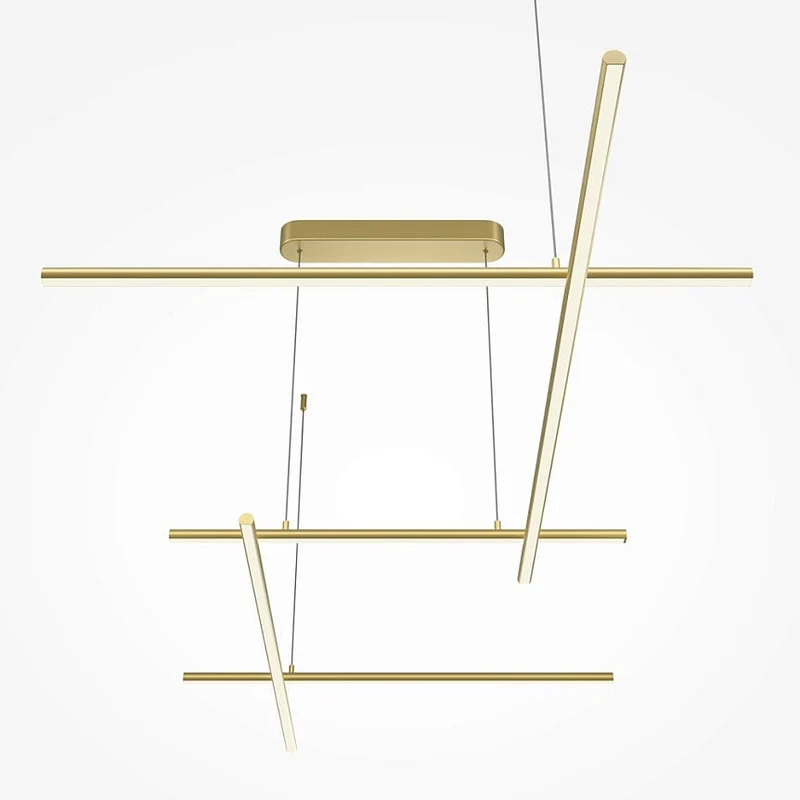 Plafonnier LED Alu Dore Salon