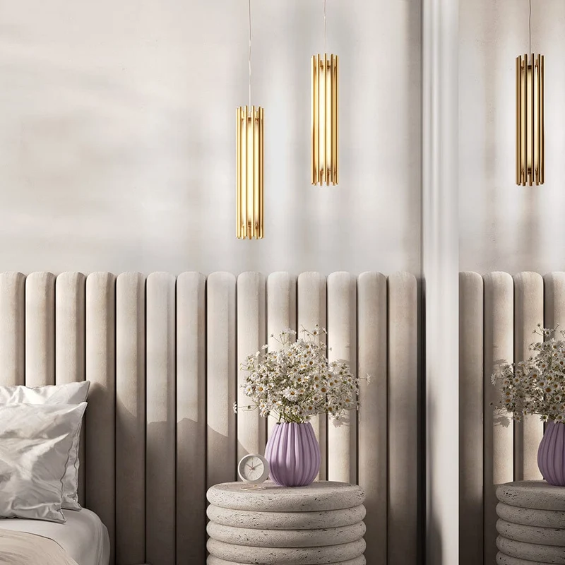 Suspension Luminaire Metal Doré