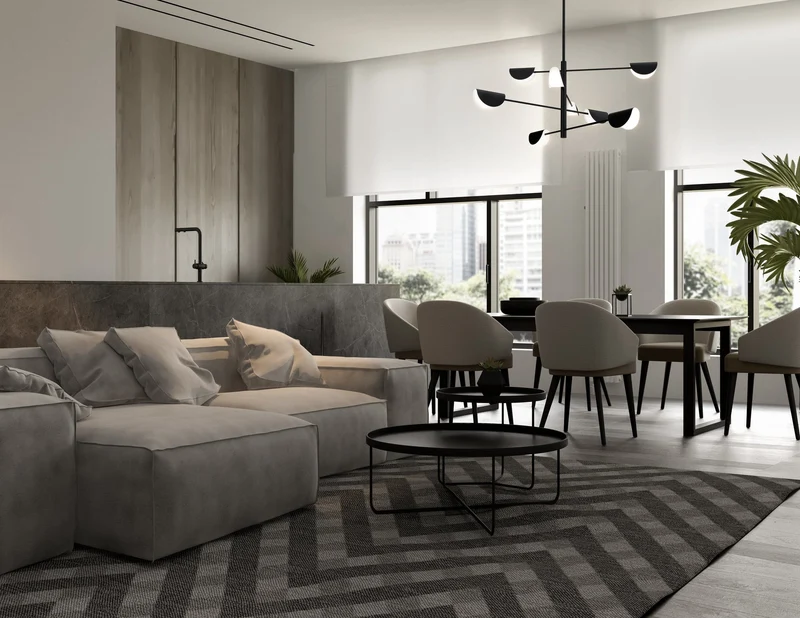 Lustre Moderne Salon Led