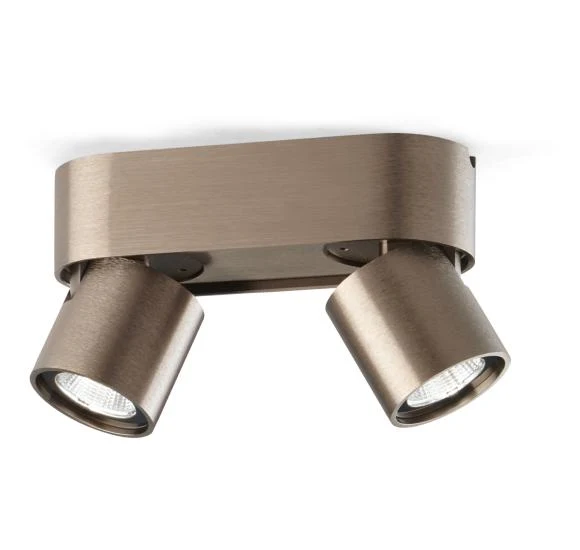 Aura C2 LED Loftlampe - Light-Point (Rose Gold, 2×7 W, Kelvin-Switch)