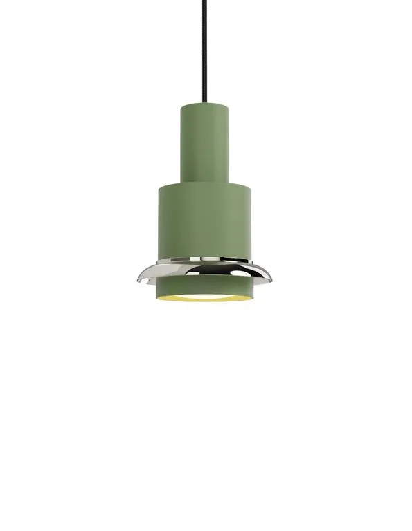 DCWéditions Chaumont Pendel Ø19×H28 - Green/Nickel