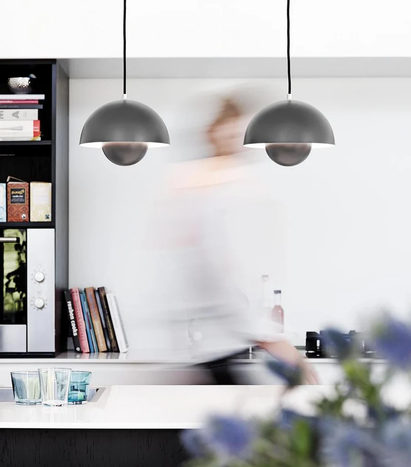FLOWERPOT VP1 - PENDEL - MAT MØRKEGRÅ