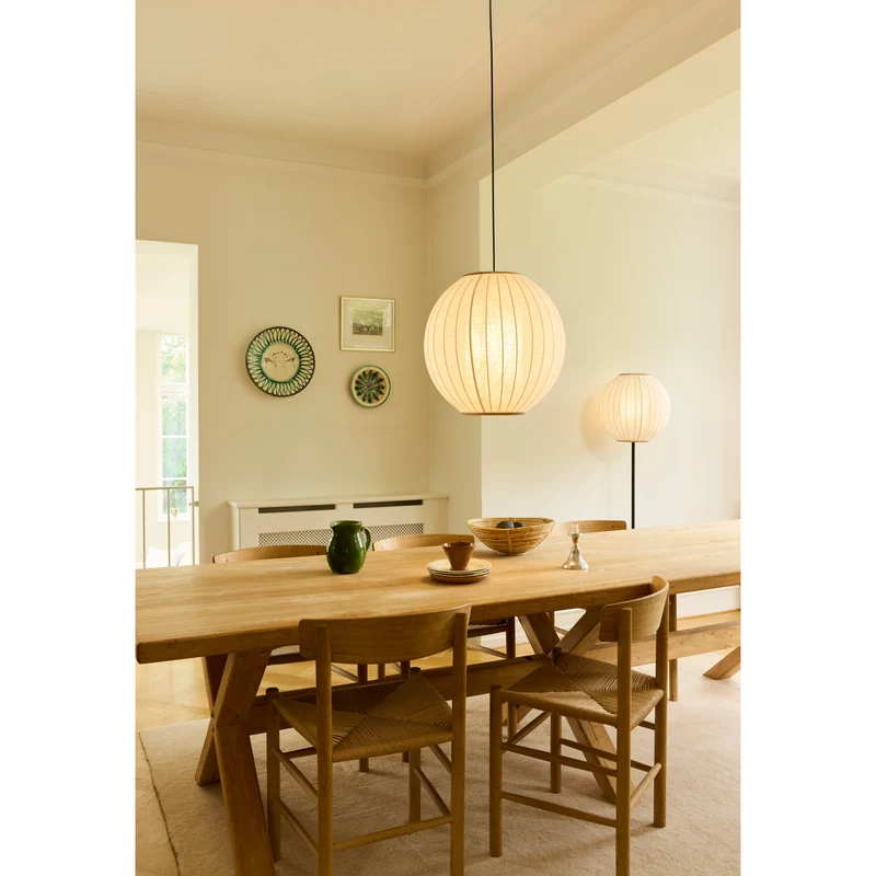 BALLOON GULVLAMPE Ø40 LINEN HVID
