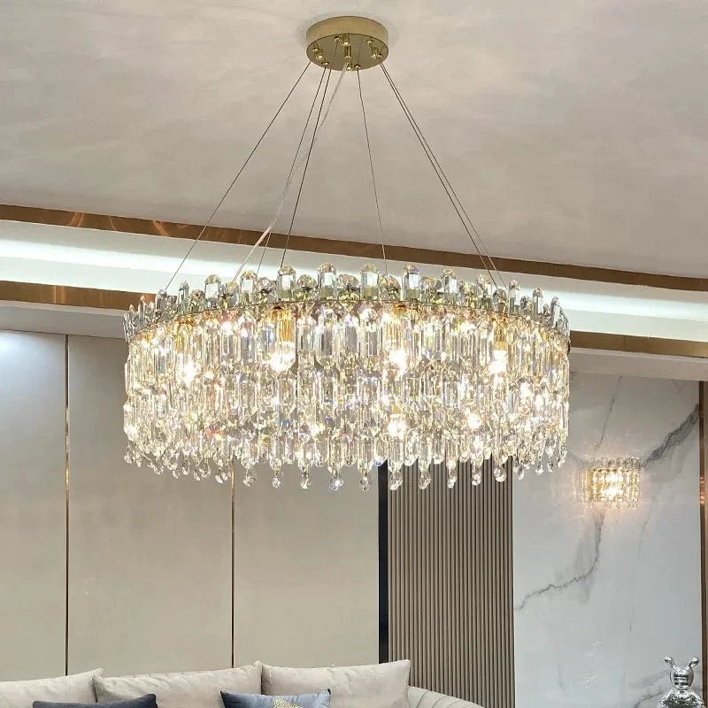 Lustre Suspension Cristal Contemporaine