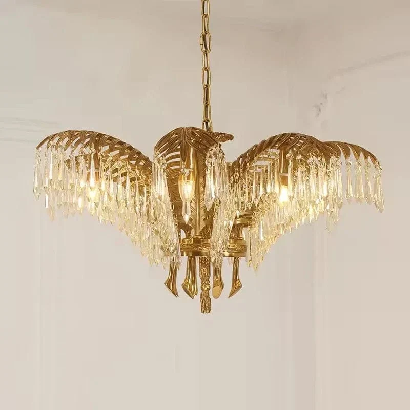 Lustre Chandelier Rétro en Bronze