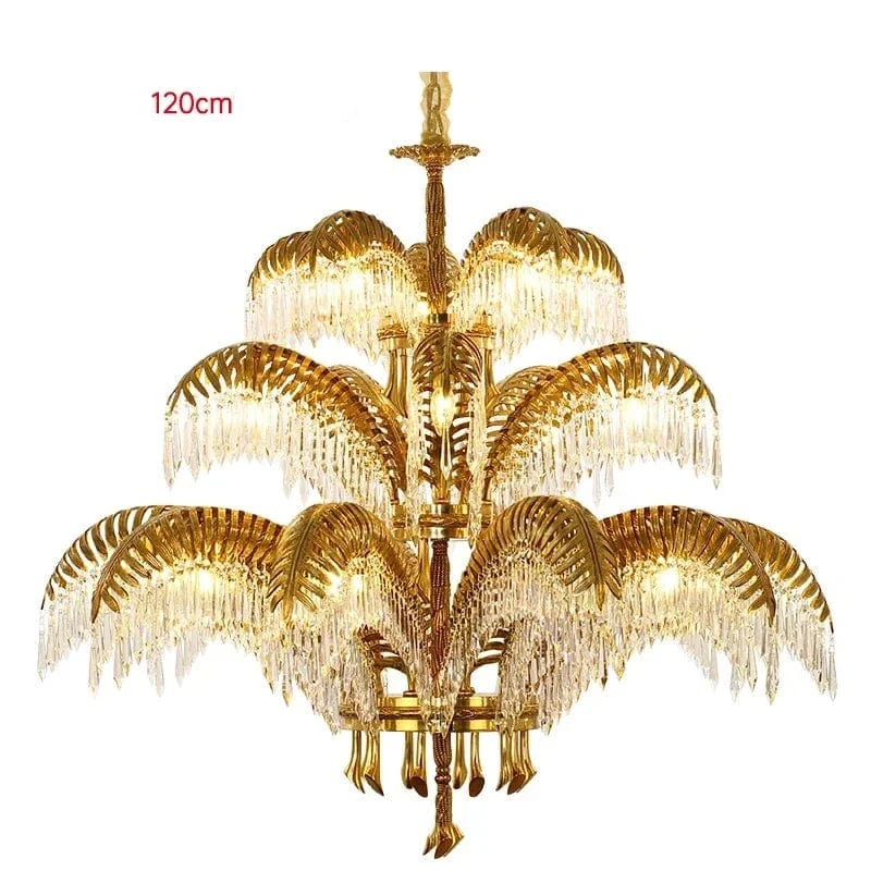 Lustre Chandelier Rétro en Bronze