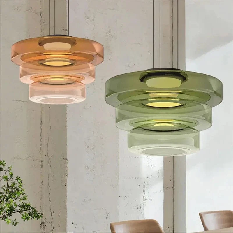Suspension LED en Verre Cuisine