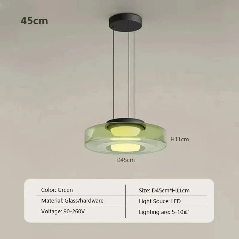 Suspension LED en Verre Cuisine